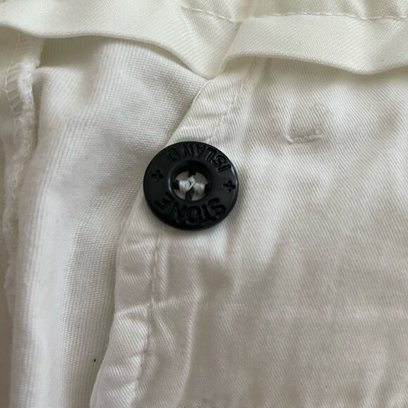 Stone Island mens white pants authentic size 34 cotton stretch cp - Picture 5 of 7